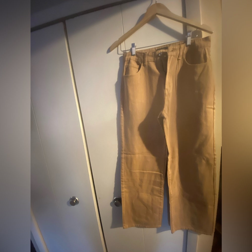 Denim Pants/Long Taupe color size 28